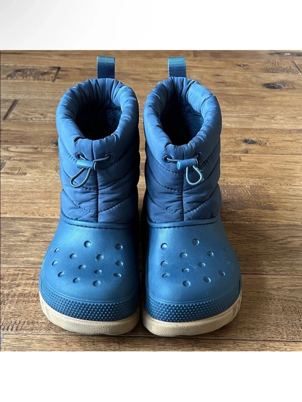 Crocs Duet Max II Boots Puffy Winter Outdoor Snow Boots Navy Blue Womens Size 6